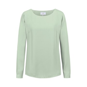 Greiff CHIFFON Damen Chiffon-Bluse Langarm Rundhals Regular Mint