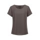 Greiff CHIFFON Damen Bluse Kurzarm Rundhals Regular Taupe