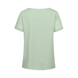 Greiff CHIFFON Damen Bluse Kurzarm Rundhals Regular Mint
