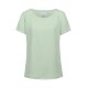 Greiff CHIFFON Damen Bluse Kurzarm Rundhals Regular Mint