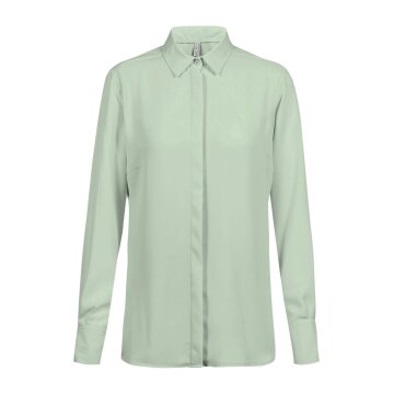 Greiff CHIFFON Damen Chiffon-Bluse Langarm Kent Regular Mint