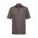 Greiff Essentials BASIC Herren Hemd Kurzarm Kent Regular Taupe
