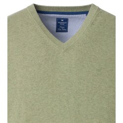 REDMOND Casual Herren Pullover Langarm V-Neck Comfort...
