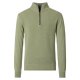 REDMOND Casual Herren Strick-Troyer Zipper Comfort Hellgrün