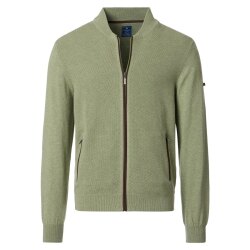 REDMOND Casual Herren Strickjacke Zipper Baumwolle...