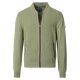 REDMOND Casual Herren Strickjacke Zipper Baumwolle Hellgrün