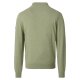 REDMOND Casual Herren Strickjacke Zipper Baumwolle Hellgrün