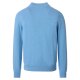 REDMOND Casual Herren Strickjacke College Zipper Comfort Hellblau
