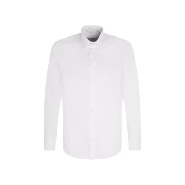 Seidensticker BUSINESS Herren Hemd Langarm New-Kent Slim Weiß