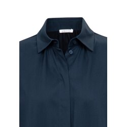 Seidensticker KLEID MIDI Satin Damen Langarm  Regular Marine
