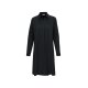 Seidensticker KLEID MIDI Satin Damen Langarm Regular Schwarz