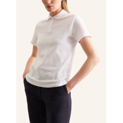Seidensticker POLO-SHIRT Damen Kurzarm Polokragen Regular Weiß