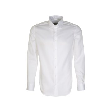 Seidensticker BUSINESS Herren Hemd Langarm New-Kent Slim Weiß