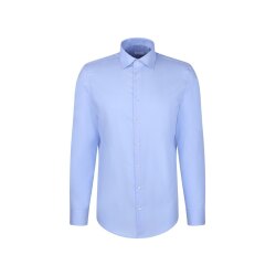 Seidensticker BUSINESS Hemd Langarm New-Kent Slim Mittelblau