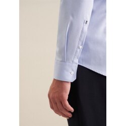 Seidensticker BUSINESS Hemd Langarm New-Kent Slim Mittelblau