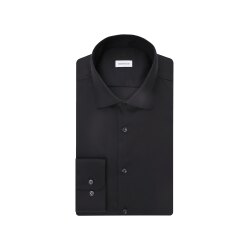 Seidensticker BUSINESS Herren Hemd Langarm New-Kent Slim Schwarz
