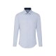 Seidensticker BUSINESS Hemd Langarm Kent Slim Hellblau kariert