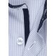 Seidensticker BUSINESS Hemd Langarm Kent Slim Hellblau kariert