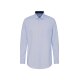 Seidensticker Herren Hemd Langarm Regular Hellblau gestreift