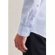 Seidensticker Herren Hemd Langarm Regular Hellblau gestreift