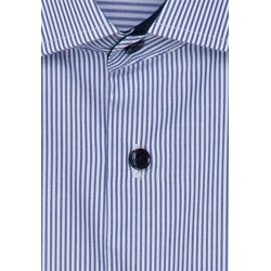 Seidensticker BUSINESS PATCH Herren Hemd Mittelblau gestreift