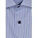 Seidensticker BUSINESS PATCH Herren Hemd Mittelblau gestreift