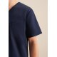 Seidensticker KASACK Herren Kasack Kurzarm V-Neck Regular Marine