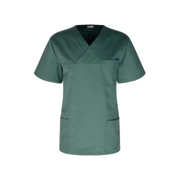 Seidensticker KASACK Herren Kasack Kurzarm V-Neck Regular Grün
