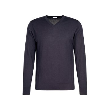 Seidensticker MERINO Herren Pullover Langarm V-Neck Marine
