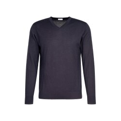 Seidensticker MERINO Herren Pullover Langarm V-Neck Marine
