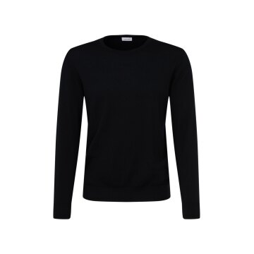 Seidensticker MERINO Pullover Langarm Rundhals Regular Schwarz