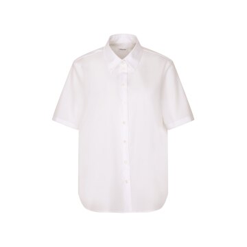 Seidensticker FASHION-BLUSE Damen Kurzarm Kent Regular Weiß