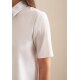 Seidensticker FASHION-BLUSE Damen Kurzarm Kent Regular Weiß