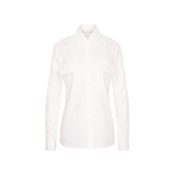 Seidensticker PILOTBLUSE Damen Bluse Langarm Kent Regular Weiß