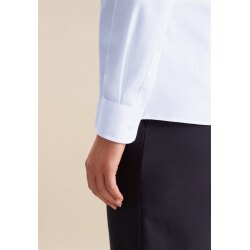Seidensticker PILOTBLUSE Damen Langarm Kent Regular Hellblau