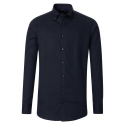 VENTI Herren Businesshemd Langarm Button-Down Modern-Fit...