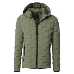 CASAMODA Herren Outdoor-Steppjacke Stehkragen Kapuze...