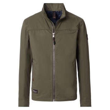 CASAMODA Herren Blouson Reißverschluss Regular Baumwolle Olivgrün
