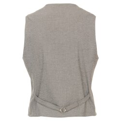 VENTI Herren Anzugweste V-Ausschnitt Regular Braun
