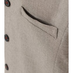 VENTI Herren Anzugweste V-Ausschnitt Regular Braun