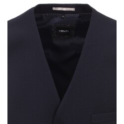 VENTI Herren Anzugweste V-Ausschnitt Regular-Fit Blau