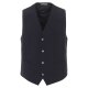VENTI Herren Anzugweste V-Ausschnitt Regular-Fit Blau