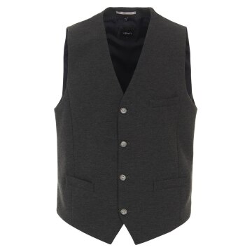 VENTI Herren Anzugweste V-Ausschnitt Regular-Fit Grau