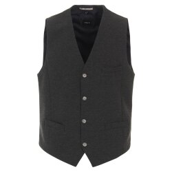 VENTI Herren Anzugweste V-Ausschnitt Regular-Fit Grau