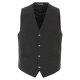 VENTI Herren Anzugweste V-Ausschnitt Regular-Fit Grau
