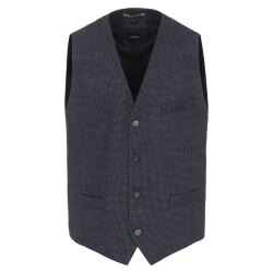 VENTI Herren Anzugweste V-Ausschnitt Regular-Fit Blau