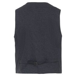 VENTI Herren Anzugweste V-Ausschnitt Regular-Fit Blau