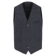 VENTI Herren Anzugweste V-Ausschnitt Regular-Fit Blau