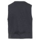 VENTI Herren Anzugweste V-Ausschnitt Regular-Fit Blau