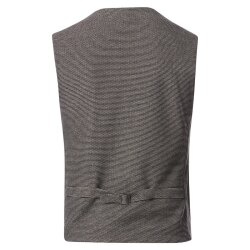 VENTI Herren Anzugweste V-Ausschnitt Casual-Fit Braun